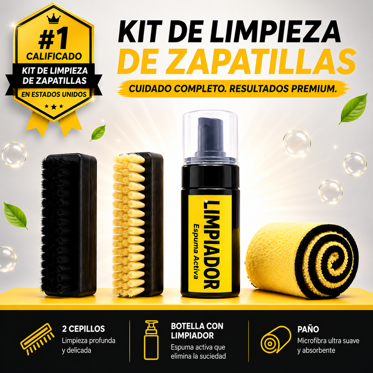 PureStep™ Kit premium limpieza de zapatillas